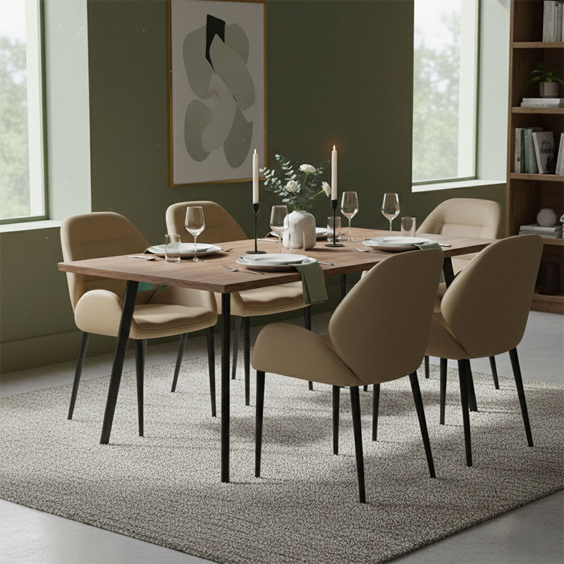 Charlie Dining Chair with Metal Legs